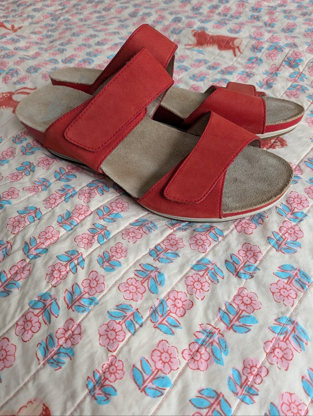 DANSKO - Vienna Red Wedge Sandals - EU 40